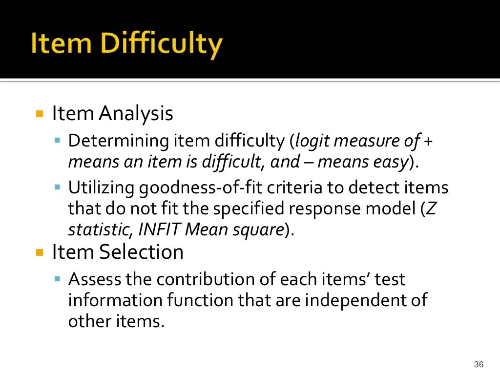 Item Response Theory in Constructing Measures