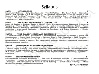 Syllabus
 