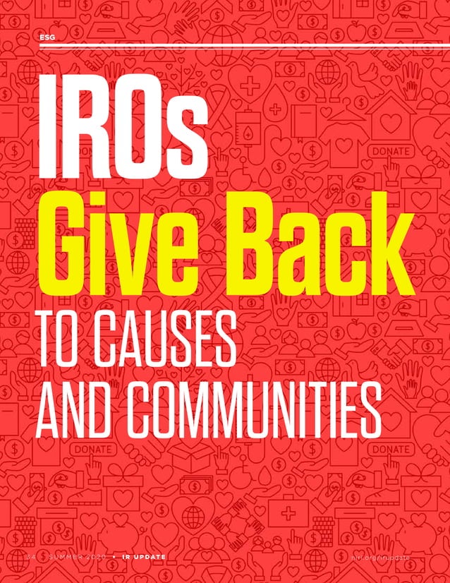 IR Update Summer 2020 IROs Give Back PDF