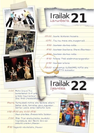 Irura sanmielak 13 programa