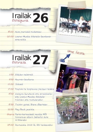 Irura sanmielak 13 programa