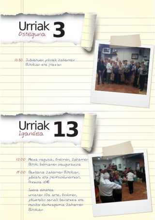 Irura sanmielak 13 programa