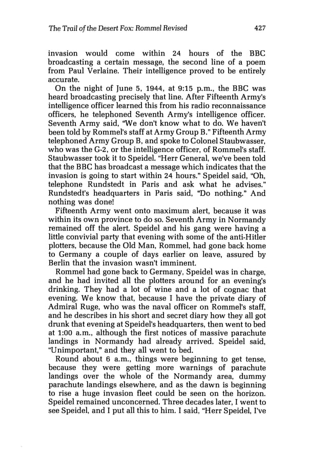 Irving, david the trail of the desert fox - rommel revised - journal of ...