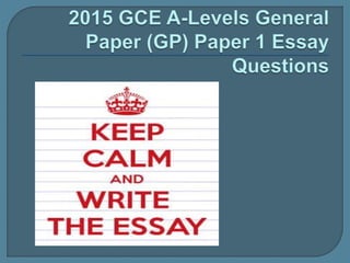 general paper