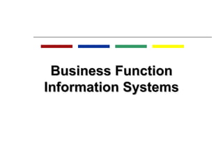 Business Function Information Systems 