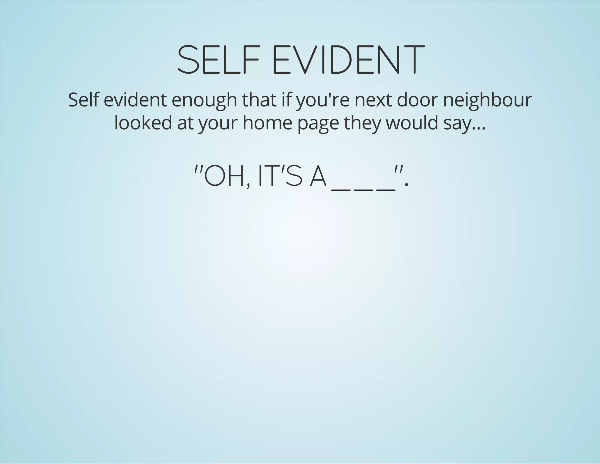 TNEDIVE FLES

Self evident enough that if you're next door neighbour
looked at your home page they would say...

."_ _ _ A S'TI ,HO"

 