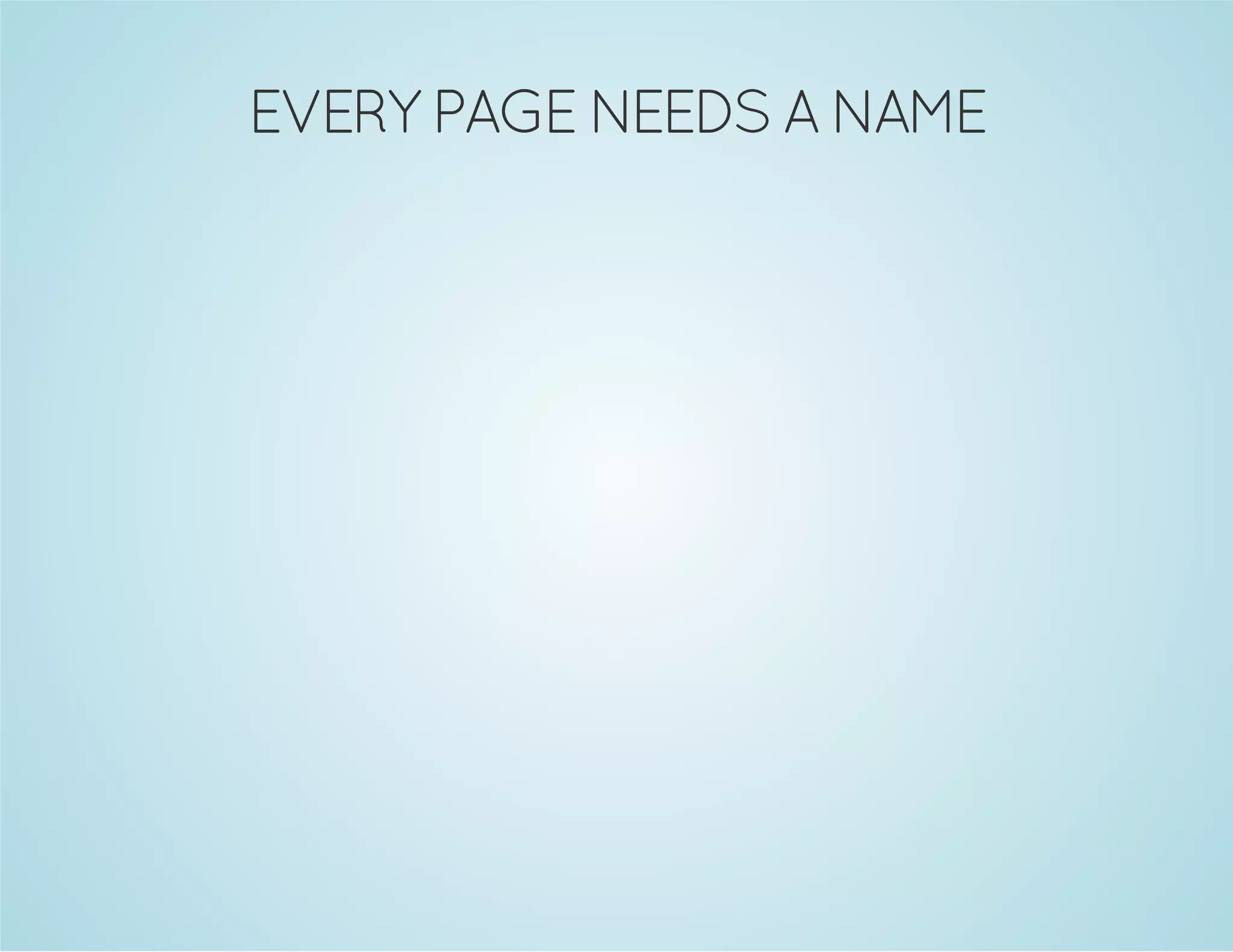 EMAN A SDEEN EGAP YREVE

 