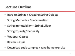 Introduction to Java Strings, By Kavita Ganesan | PPTX