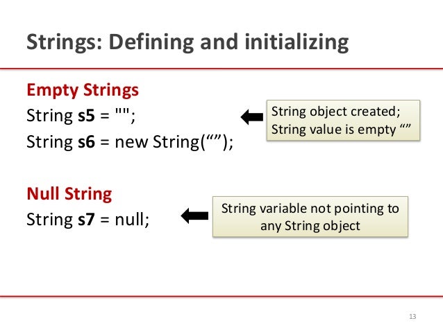 java string null