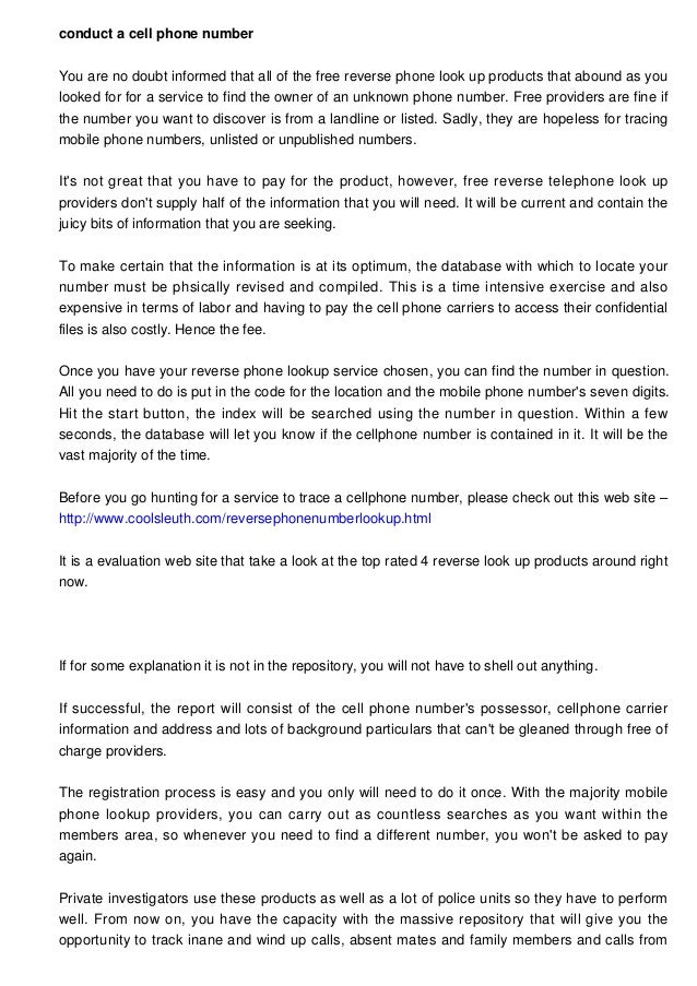 How Reverse Phone Lookup Works - HowStuffWorks
