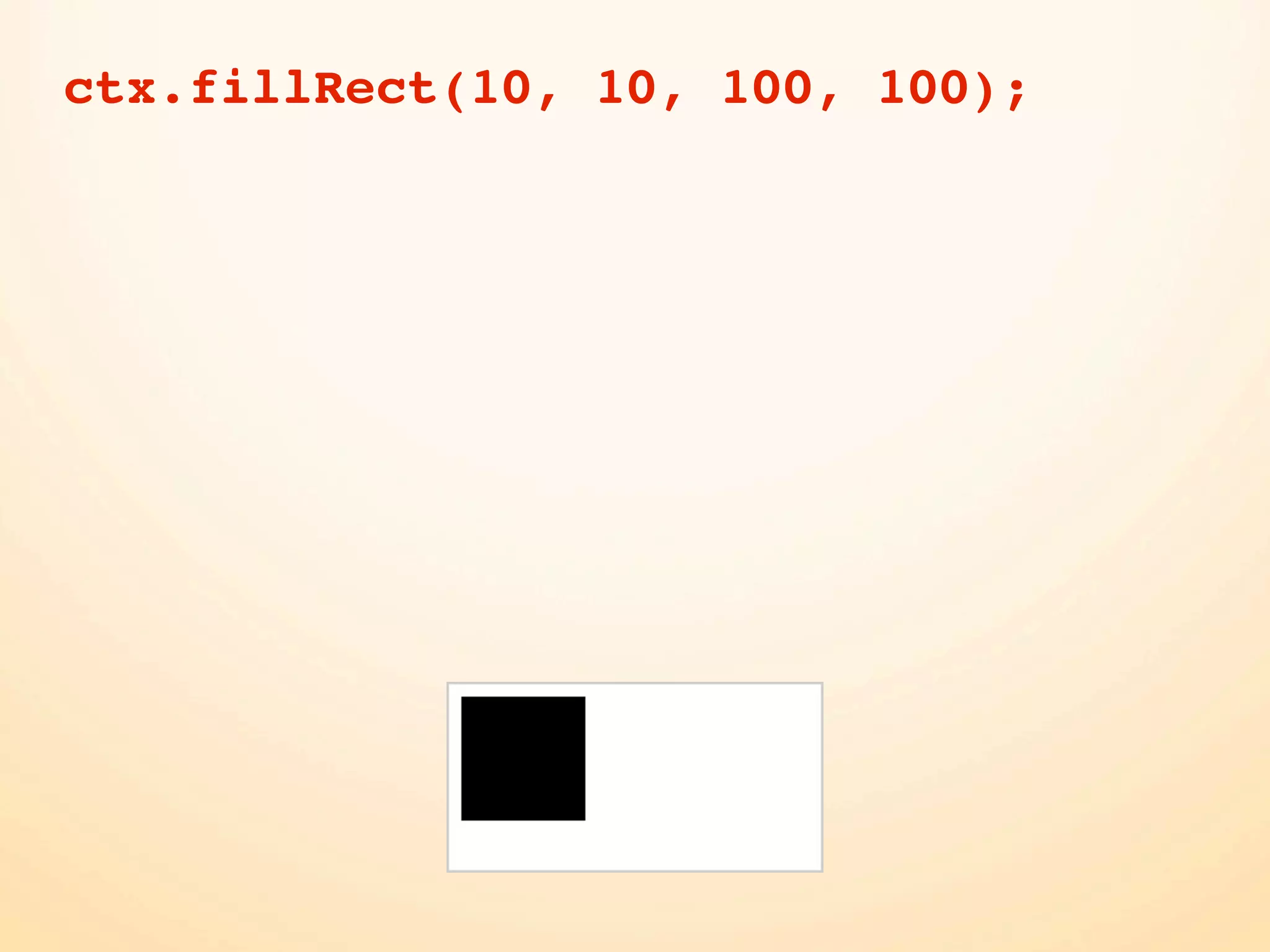 ctx.fillRect(10, 10, 100, 100);
 