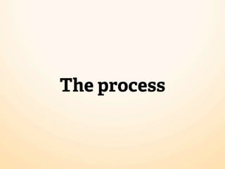 The process
 