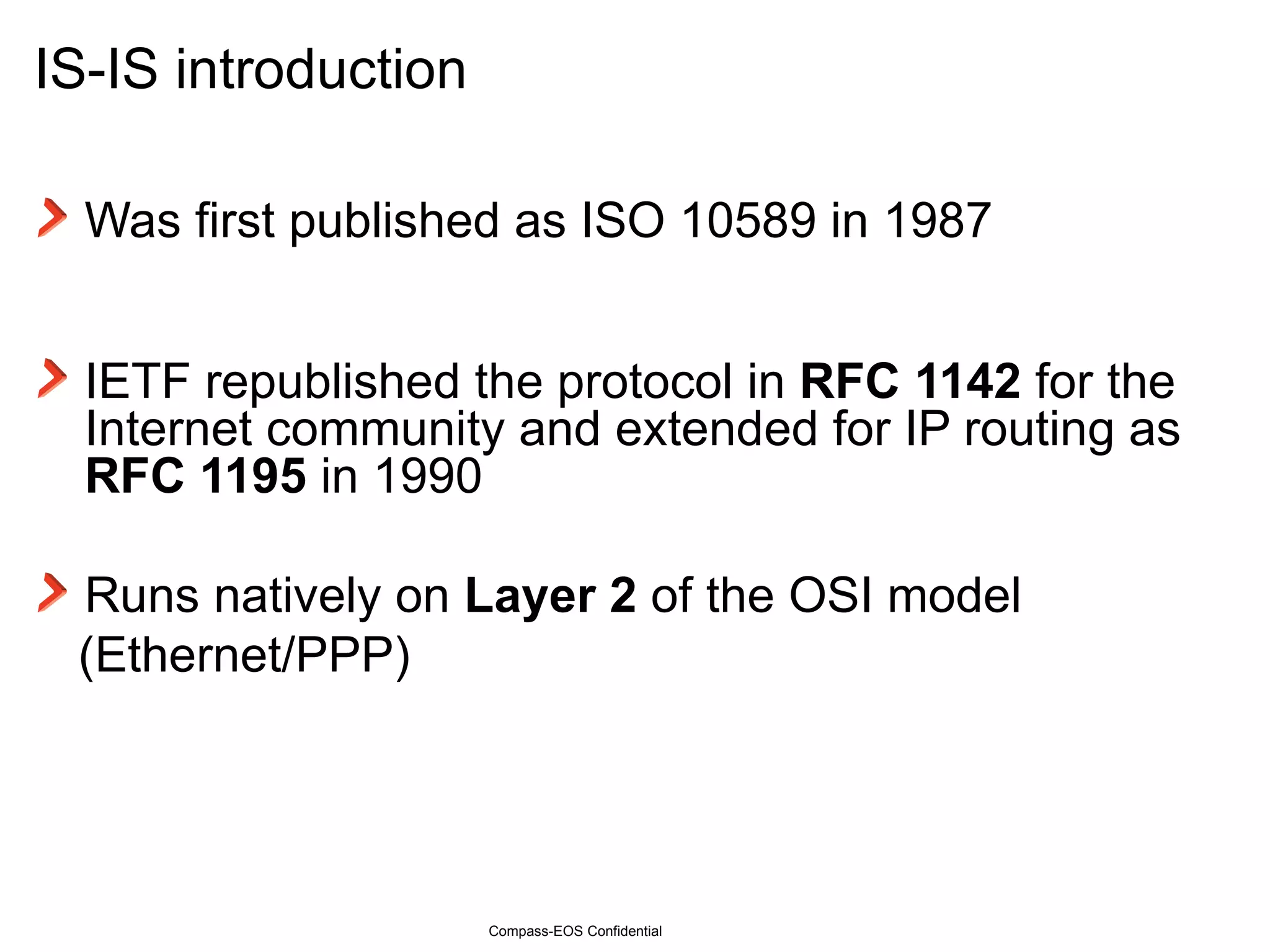 An intoroduction to the IS-IS IGP routing protocol | PPT
