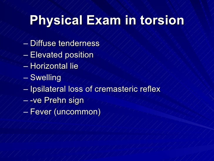 Testicular Torsion Differential Diagnosis