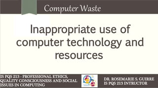 Professional and Ethical Responsibilities as IT Professionals to be ...
