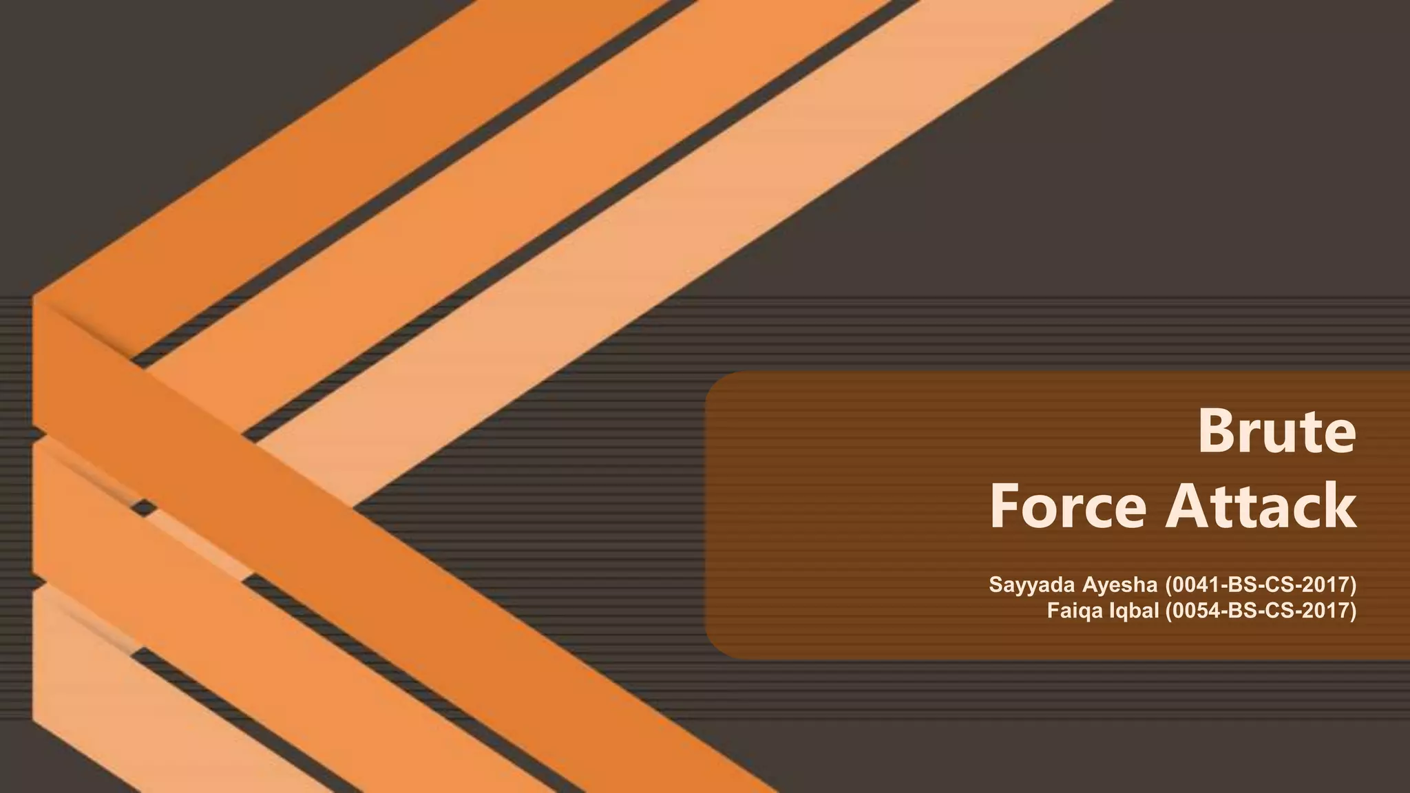 Brute Force Attack PPT