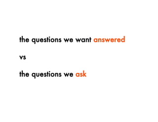 Is qualitative research holding us back?