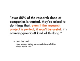 Is qualitative research holding us back?