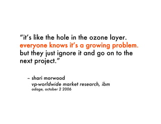 Is qualitative research holding us back?