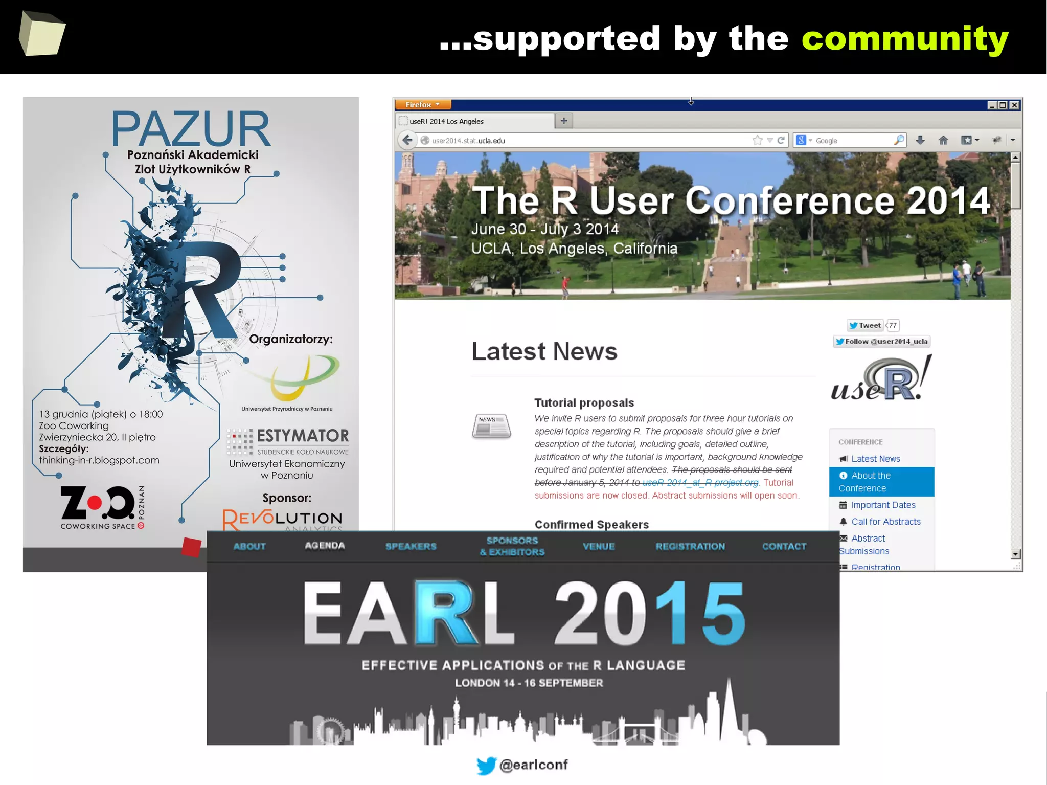 113
...supported by the community
 