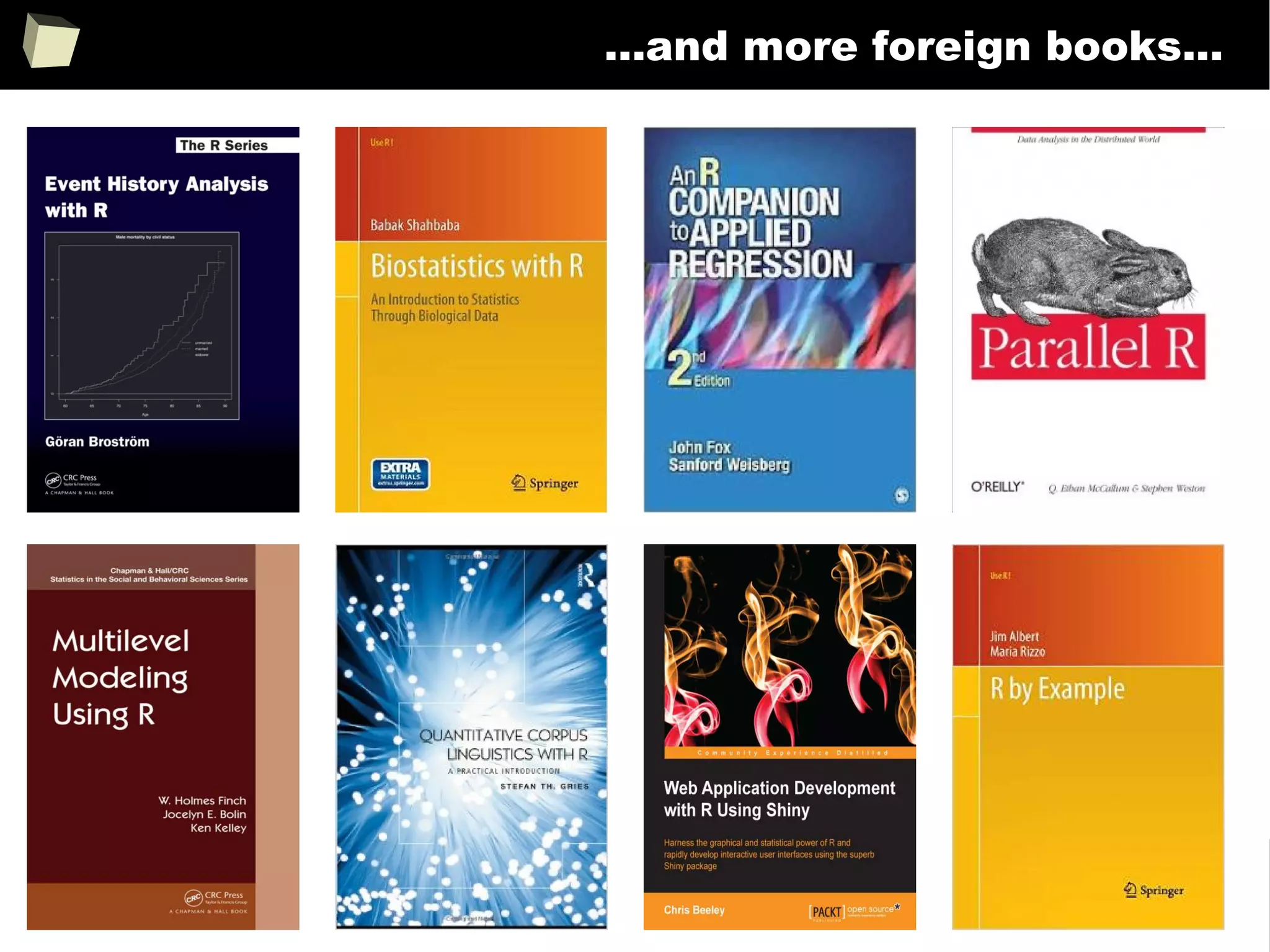 122
...and more foreign books...
 