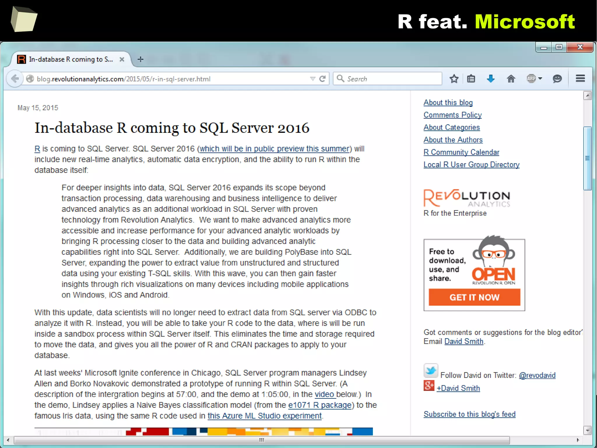 128
R feat. Microsoft
 