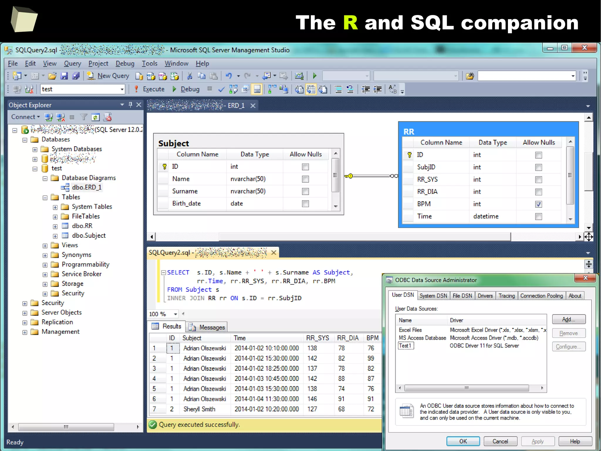 151
The R and SQL companion
 