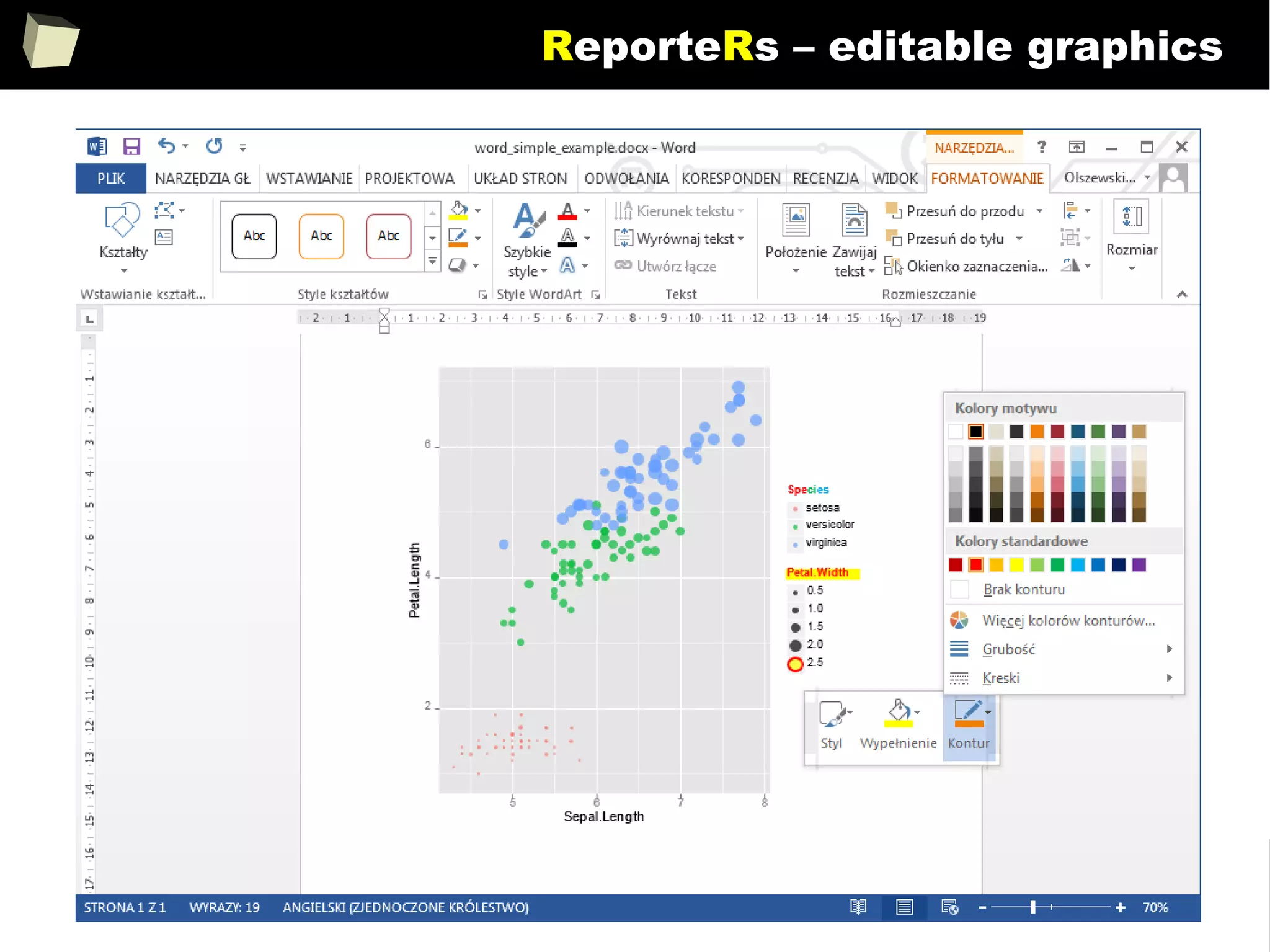 226
ReporteRs – editable graphics
 