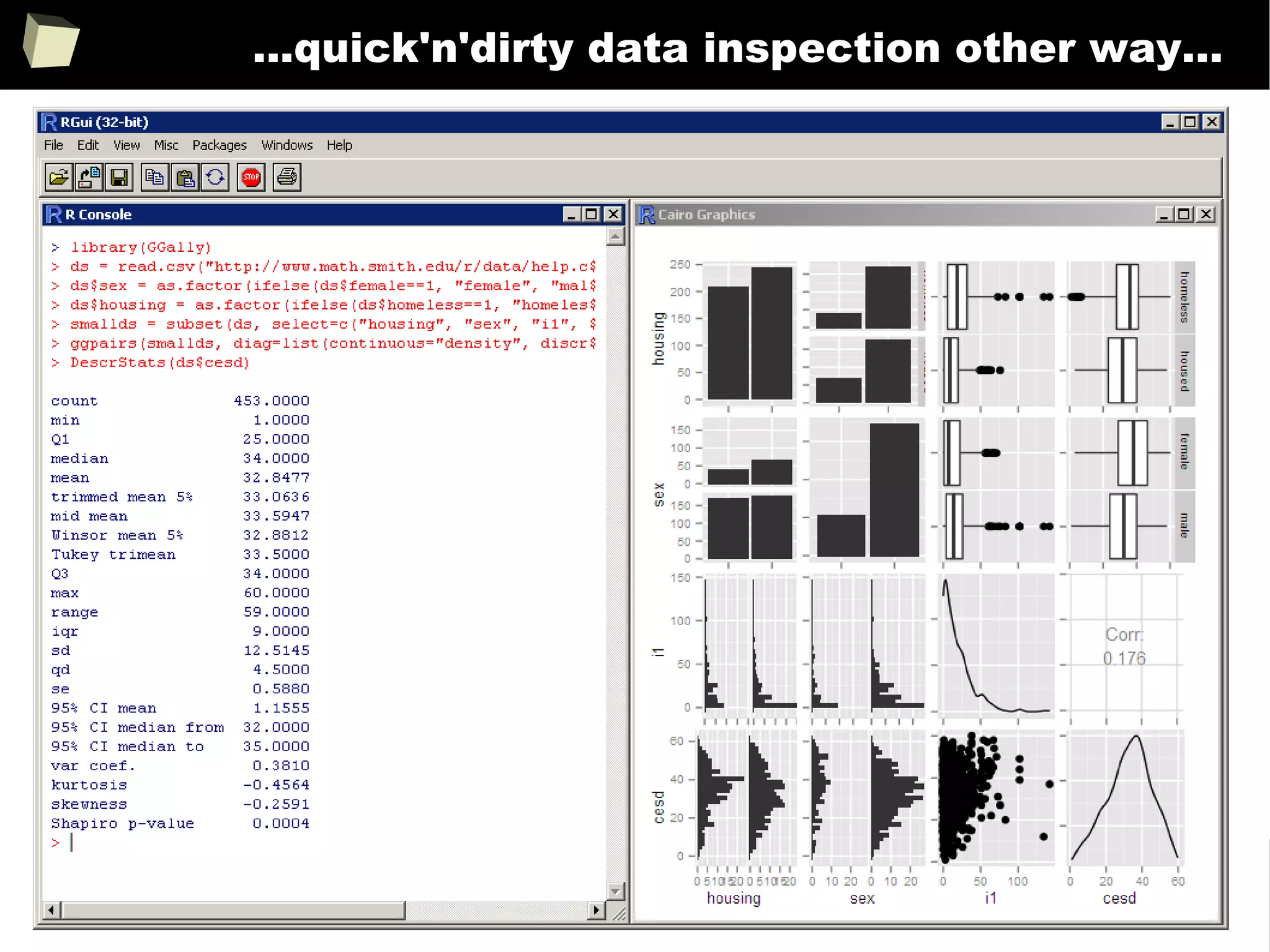 36
...quick'n'dirty data inspection other way...
 