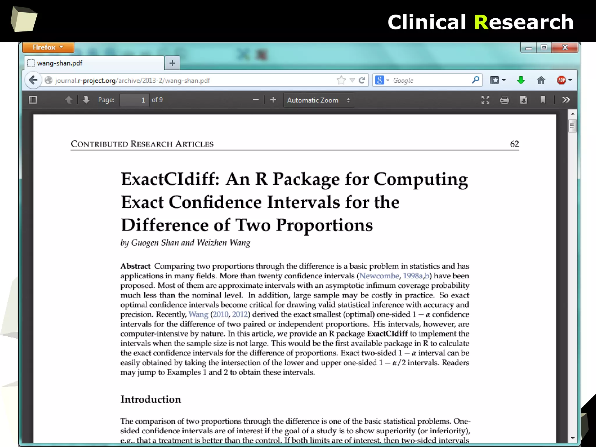 60
Clinical Research
 