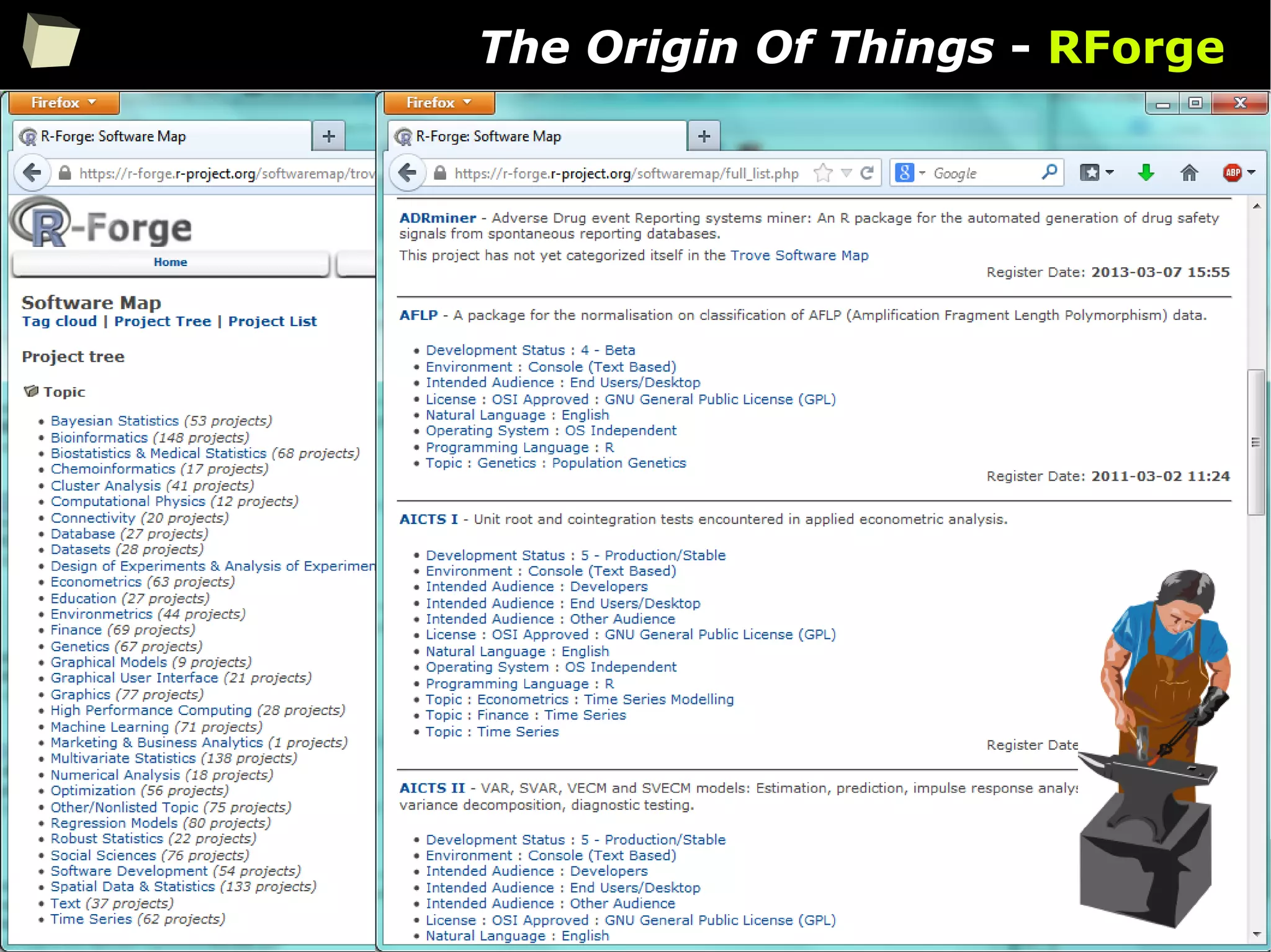 85
The Origin Of Things - RForge
 