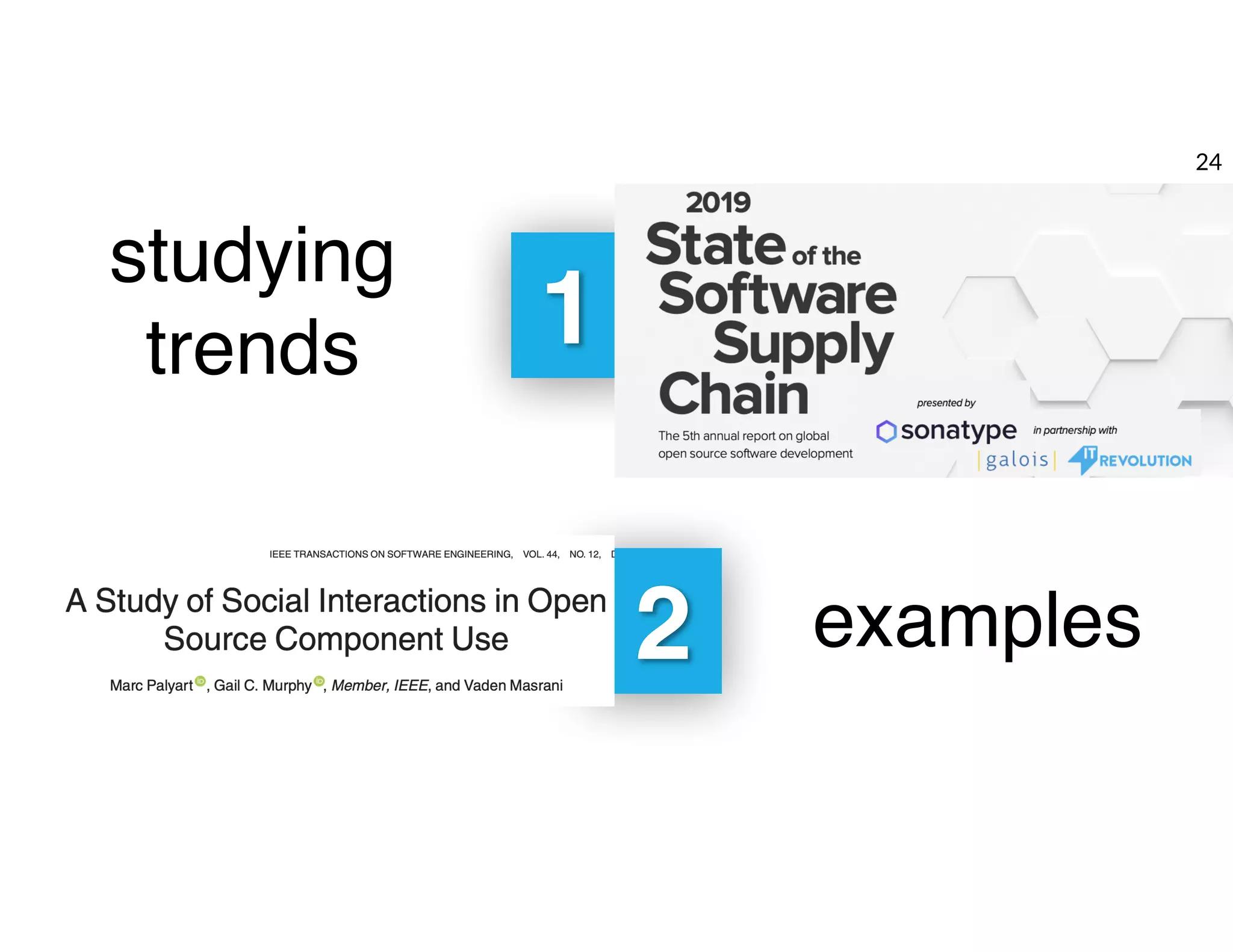 1
studying
trends
2 examples
24
 