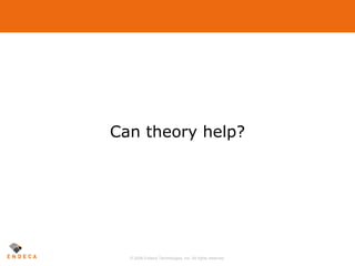 Can theory help? 