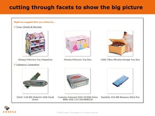 cutting through facets to show the big picture Search : storage 