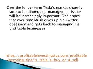 Is Tesla a Buy or a Sell?