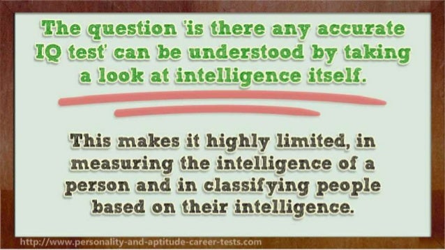 reliable intelligence test reliable intelligence test