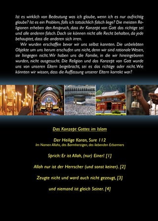 GIBT ES EINE WAHRE RELIGION?