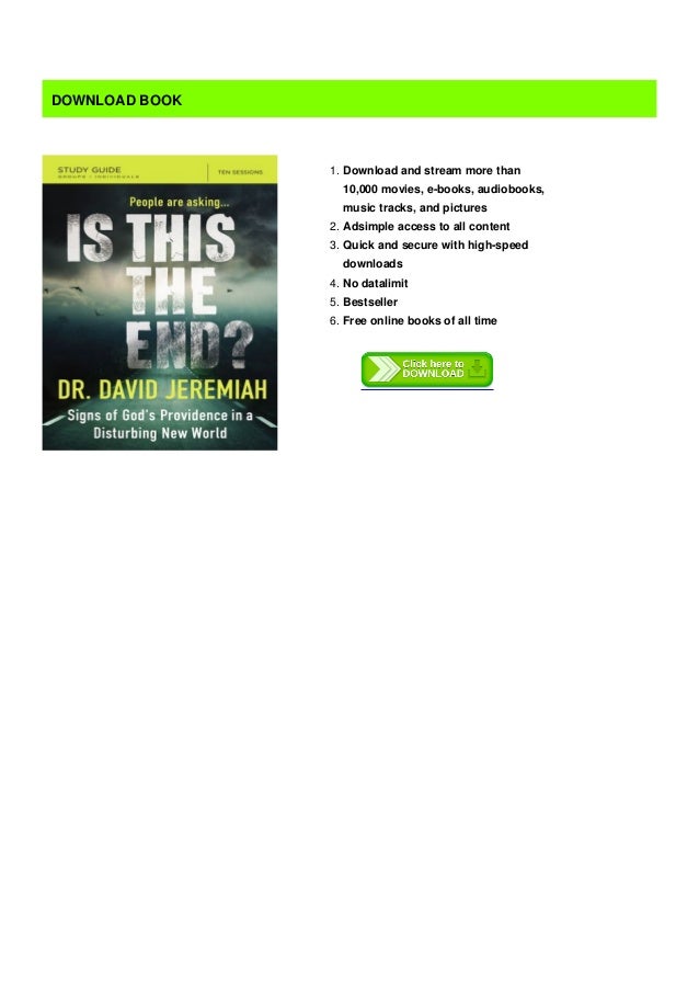 -Download- Is This the End? Study Guide: Signs of God's Providence in a
