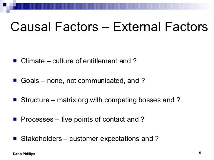 what does causal factors mean
