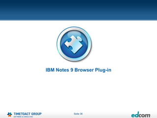 IBM Notes 9 Browser Plug-in




           Seite 36
 