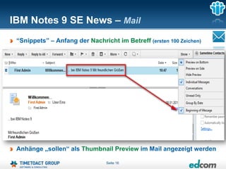 Whats new in IBM Notes & iNotes Version 9 Social Edition