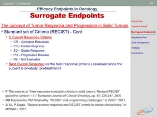 Efficacy endpoints in Oncology | PDF