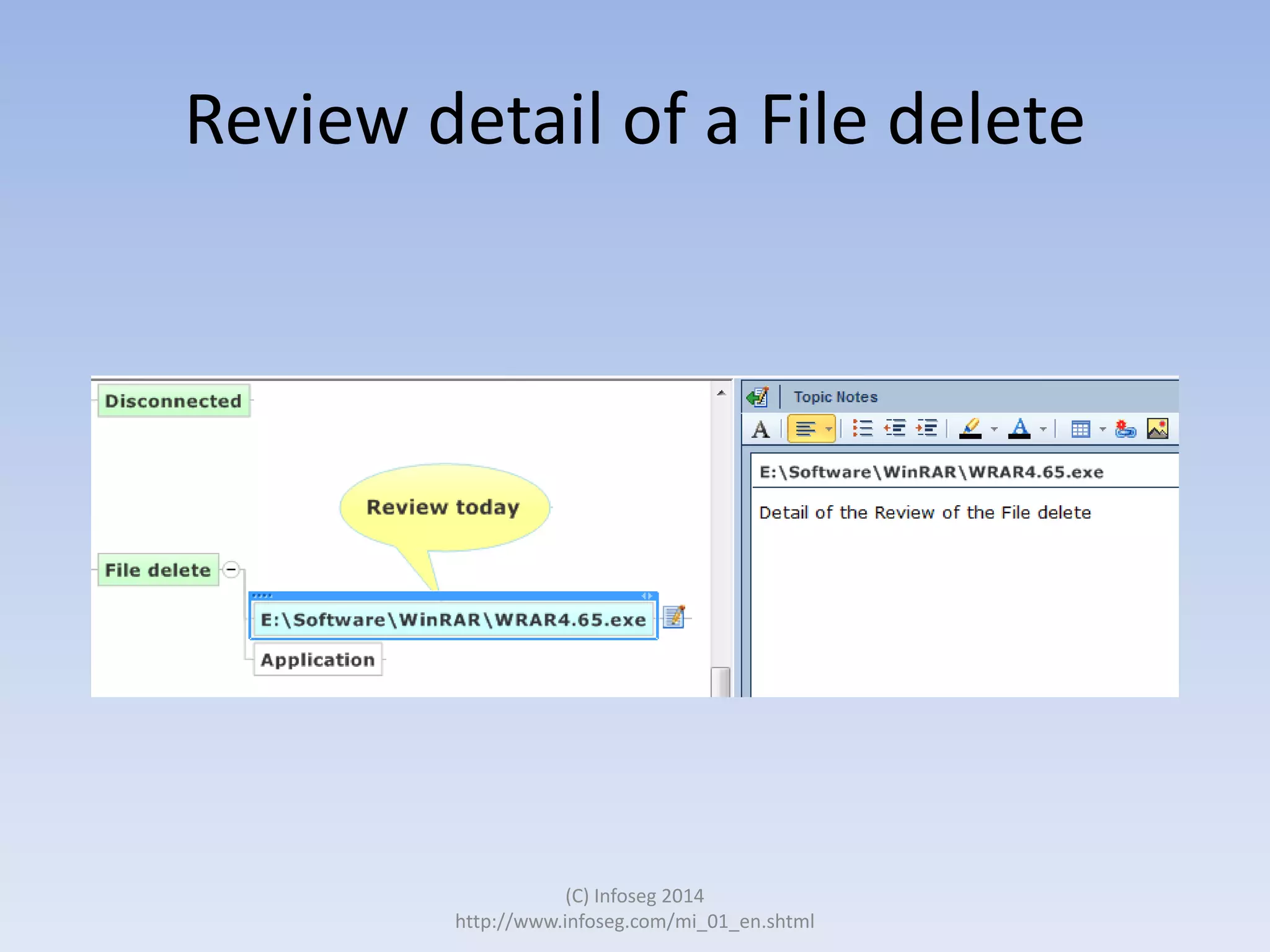 Review detail of a File delete

(C) Infoseg 2014
http://www.infoseg.com/mi_01_en.shtml

 