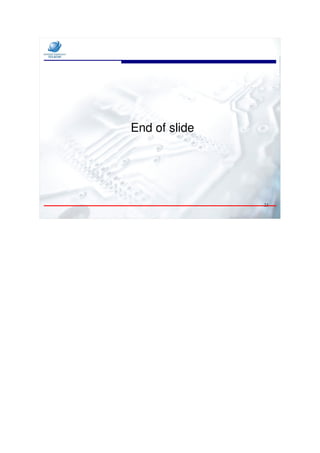 End of slide




               23
 