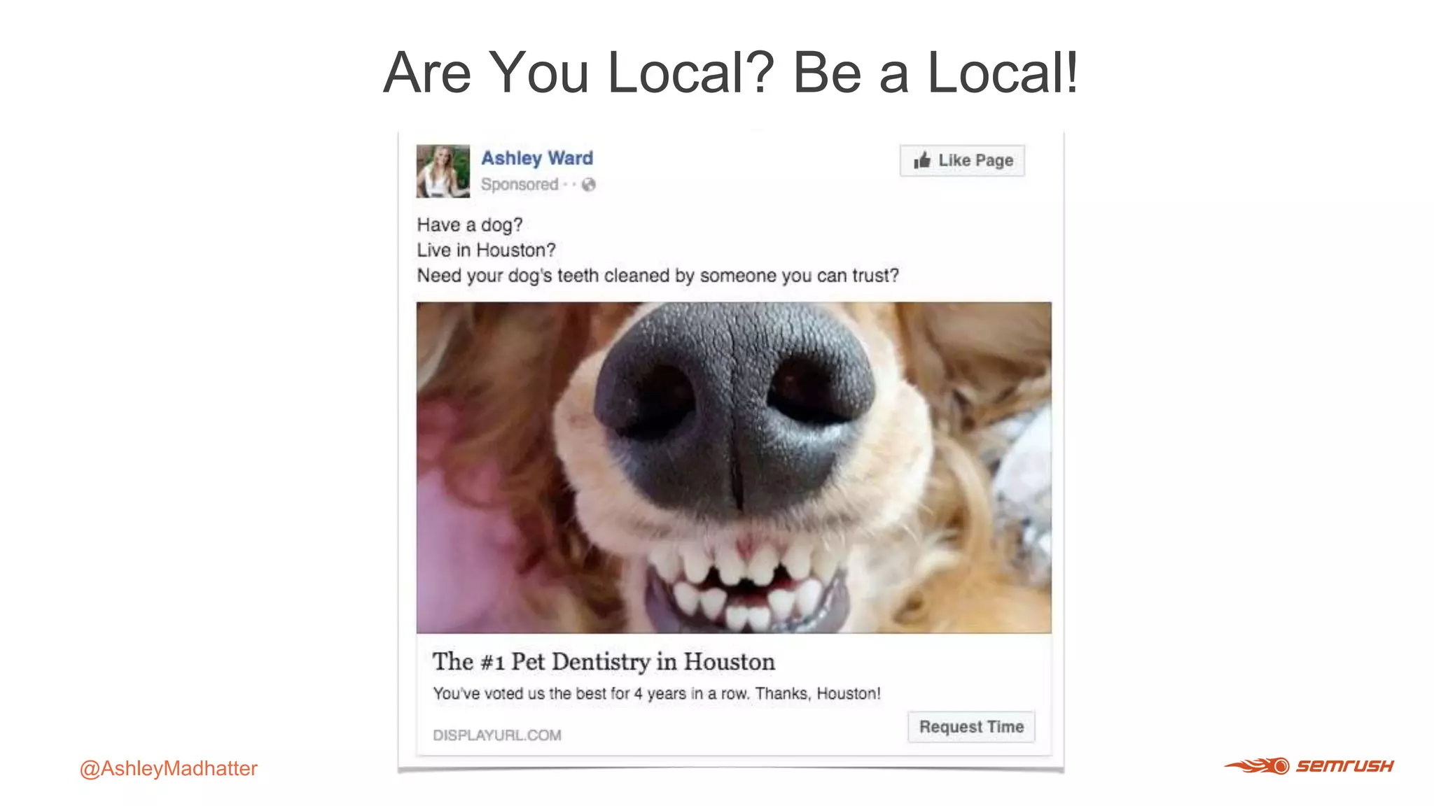 Are You Local? Be a Local!
@AshleyMadhatter
 