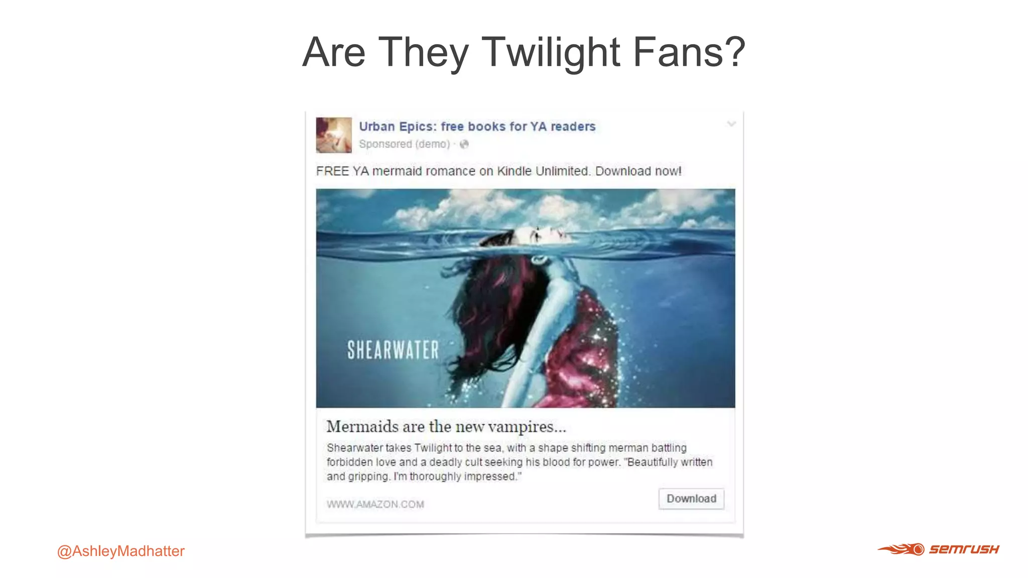 Are They Twilight Fans?
@AshleyMadhatter
 