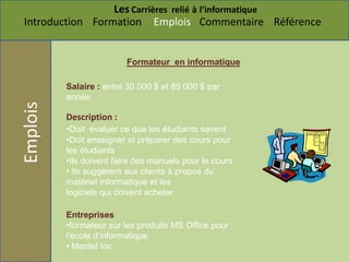 Baccalauréat en informatique appliquée