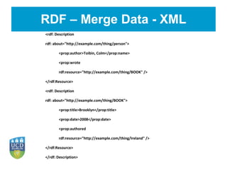 RDF – Merge Data - XML 