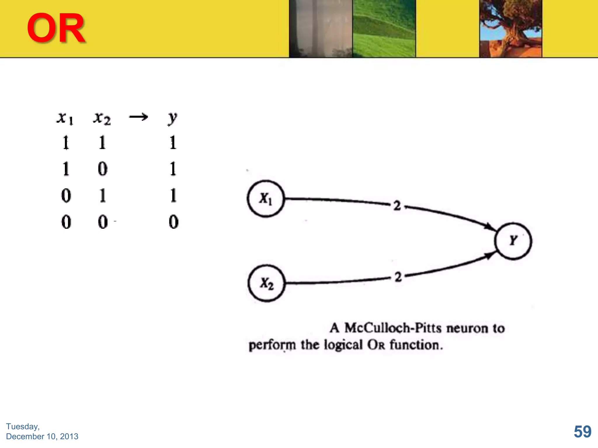 OR

Tuesday,
December 10, 2013

59

 