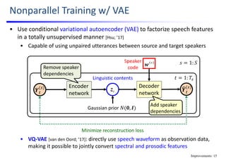 Statistical voice conversion with direct waveform modeling | PDF